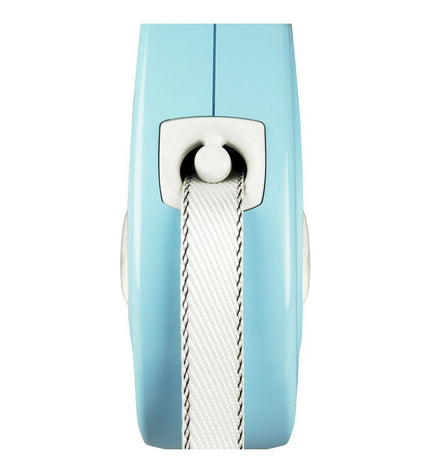 Blue Flexi Puppy 2m dog leash with adjustable length and ergonomic handle, designed for small dogs and puppies.