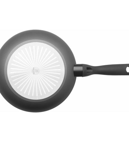 WMF PERMADUR INSPIR black cooking pan for home and kitchen use, showcasing a sturdy black non-stick cookware piece.