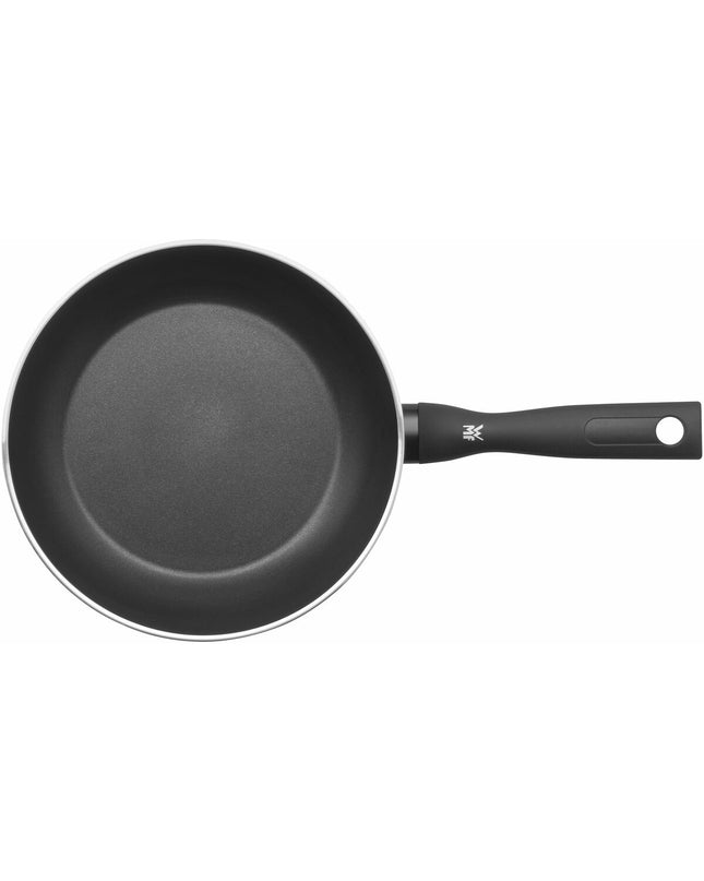 WMF PERMADUR INSPIR black cooking pan for household kitchen use, shown with a non-stick surface and sturdy handle.