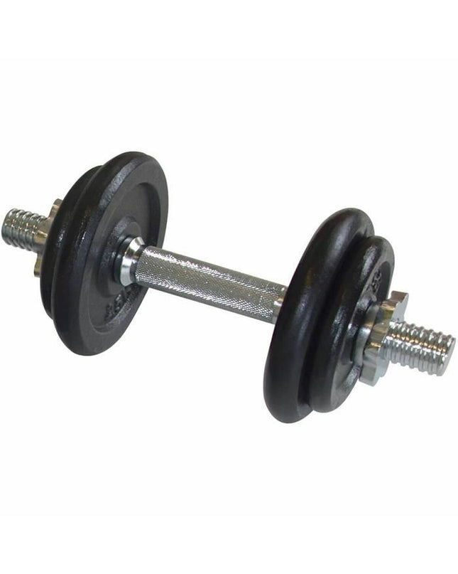 Schildkröt black 10 kg dumbbells with two parts for fitness and outdoor strength training exercises