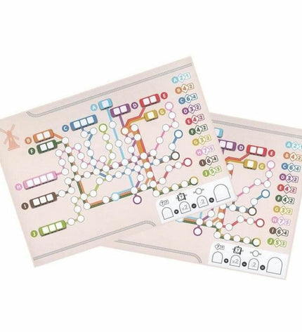 Schmidt Spiele Metro X board game with colorful game pieces and game board for family fun and strategic play.