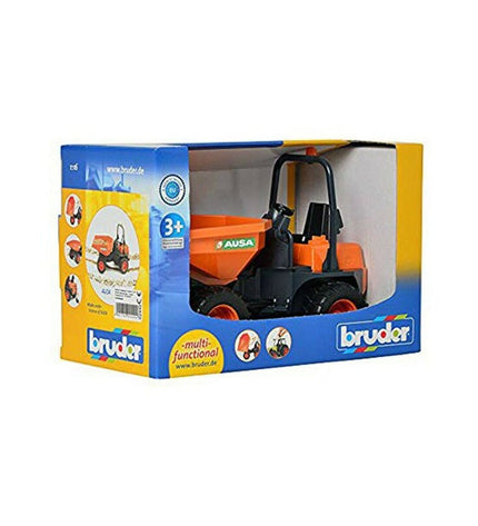 Bruder openbare werken minidumper truck toy, 27x13x18 cm, detailed model vehicle for children’s play and construction fun.