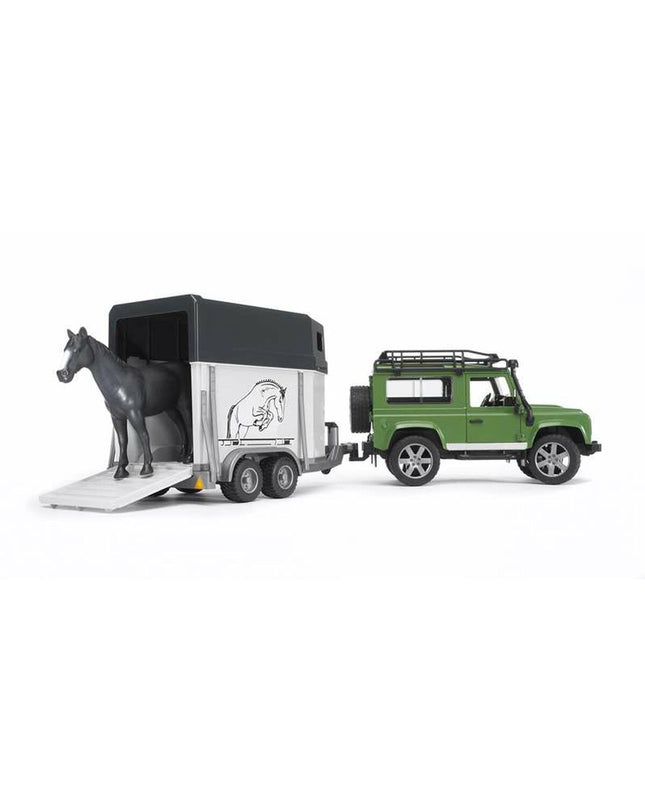 Green Bruder vehicle playset, toy vehicle with detailed design, measuring 28 x 13.8 x 15.3 cm, suitable for children.