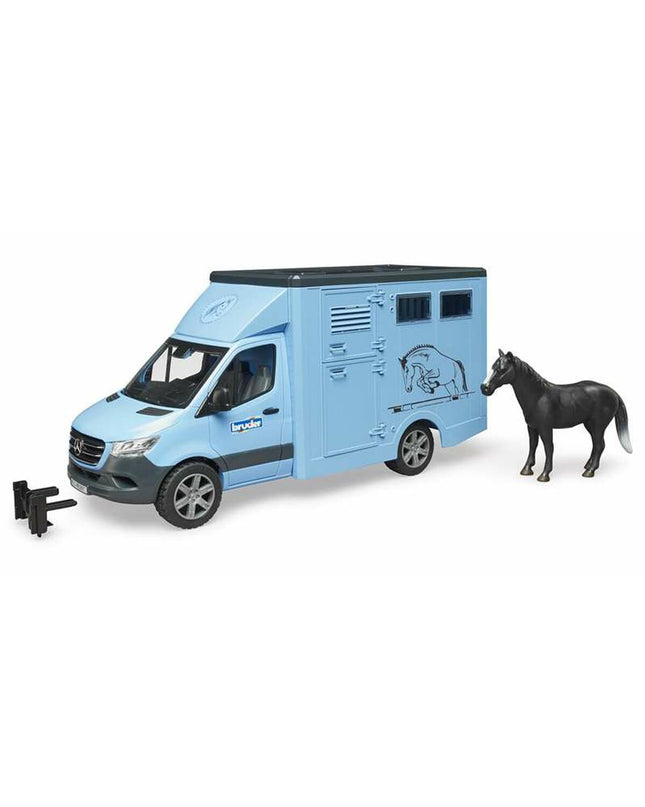 Mercedes Benz Sprinter toy truck, detailed model in gray with black wheels, measuring 43 x 17 x 22 cm, for play and collection.