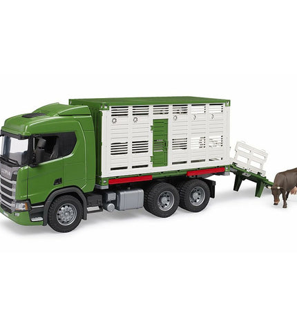Bruder Scania Super 560R Groen toy truck, 53x18x26 cm, detailed miniature vehicle for children's play and collection.
