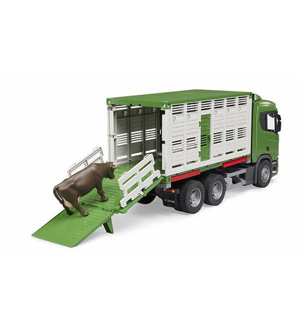 Bruder Scania Super 560R Groen toy truck, 53 x 18 x 26 cm, detailed green model vehicle for play and collection.