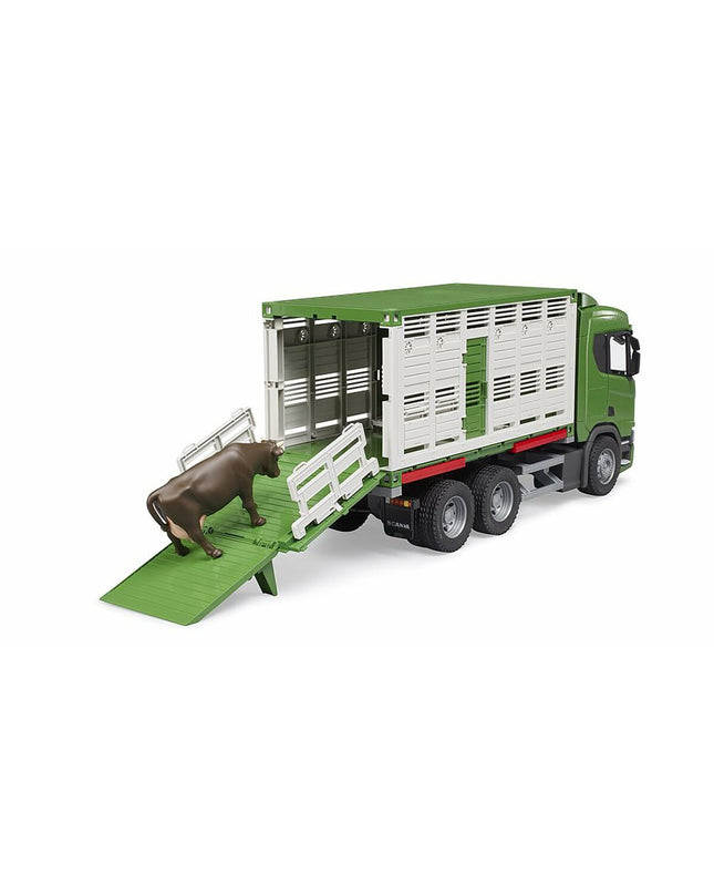 Bruder Scania Super 560R Groen toy truck, 53 x 18 x 26 cm, detailed green model vehicle for play and collection.