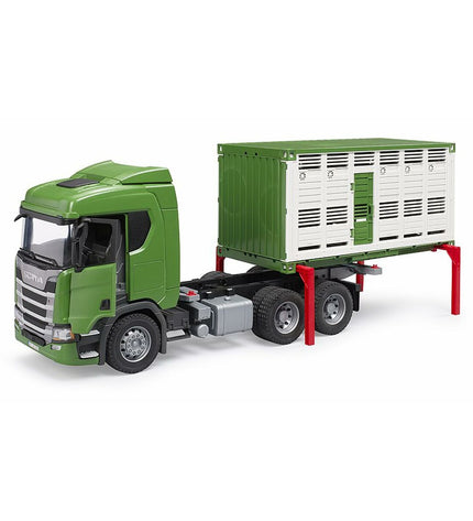 Bruder Scania Super 560R Groen toy truck, detailed green vrachtwagen with realistic features, measuring 53x18x26 cm.