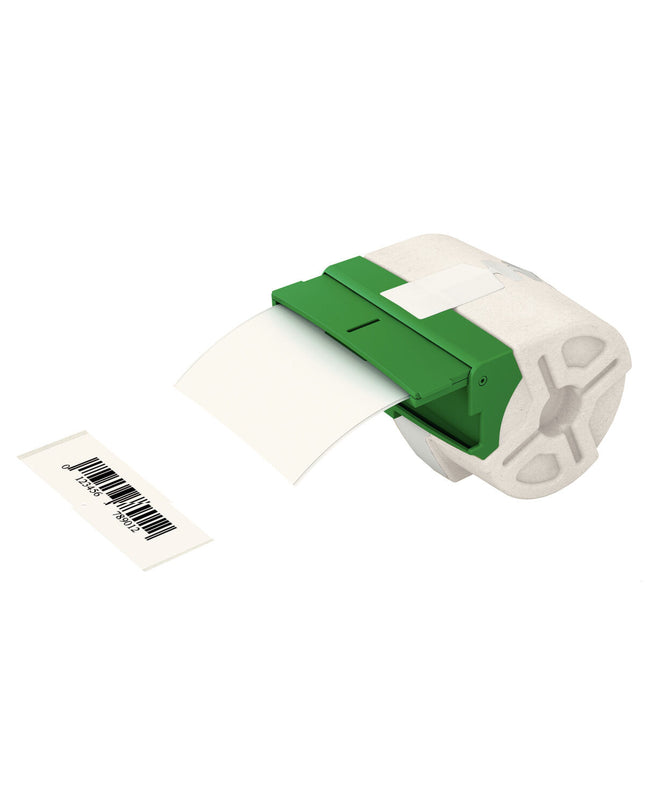 Leitz gelamineerde tape voor kantoorartikelen en schrijfwaren, zichtbaar in een open rol met duidelijke branding.