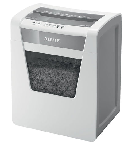 Leitz Office P5 paper shredder microsnippers for office use, compact electronic document shredder with safety features