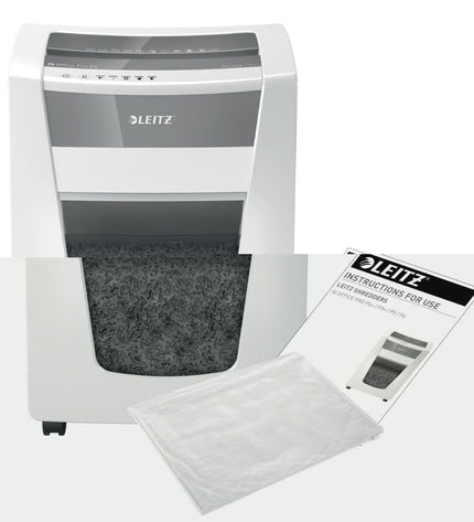 Leitz Office Pro P5 paper shredder microsnippers, compact office electronics for secure document destruction.