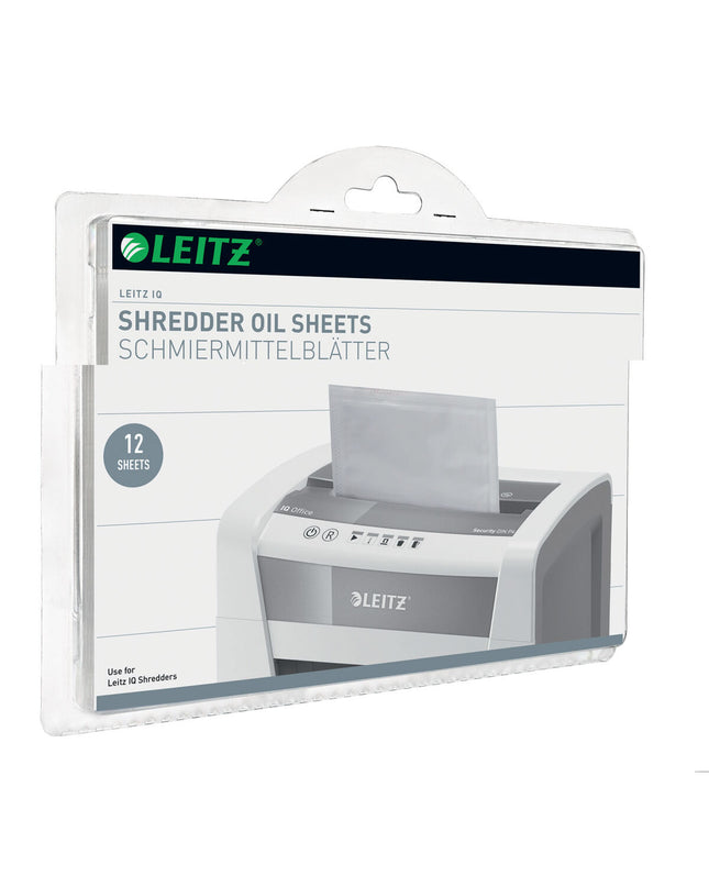 Leitz paper shredder for office use, compact electronic paper shredder with safety features and modern design.