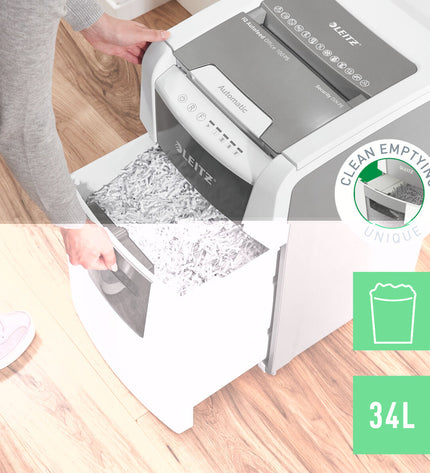 Leitz IQ 100 Autofeed paper shredder microsnippers for office, compact office electronics and stationery.