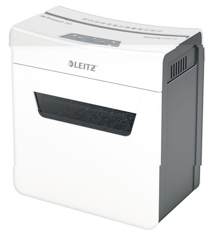 Leitz IQ 150 Autofeed paper shredder for office use, featuring microsnippers for secure document destruction.