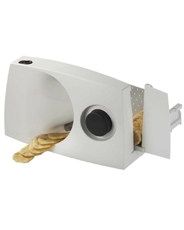 Ritter ECO snijmachine for home use, small electric kitchen appliance with stainless steel slicing blade and compact design