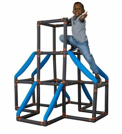 Smoby BIG Kraxxl The Tower activity center with colorful climbing and play areas for outdoor fun and active play.
