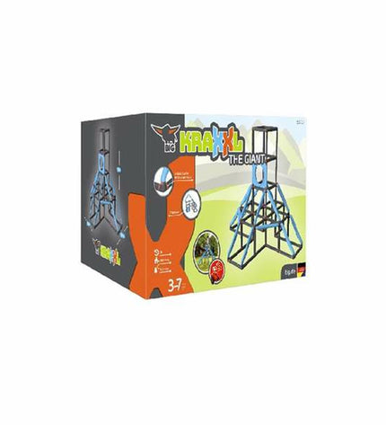 Smoby BIG Kraxxl giant activity center for outdoor play, featuring colorful climbing and sliding components for kids.