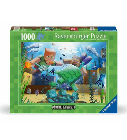 Ravensburger 1000-piece jigsaw puzzle in progress, featuring colorful landscape image, perfect for puzzle enthusiasts.