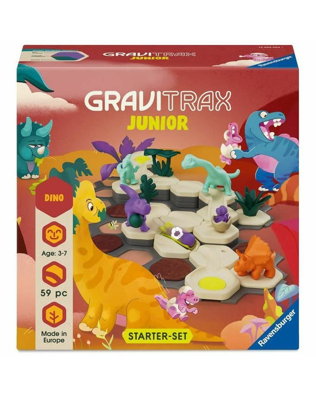 Ravensburger board game with colorful game pieces and box, ideal for family fun and entertainment.