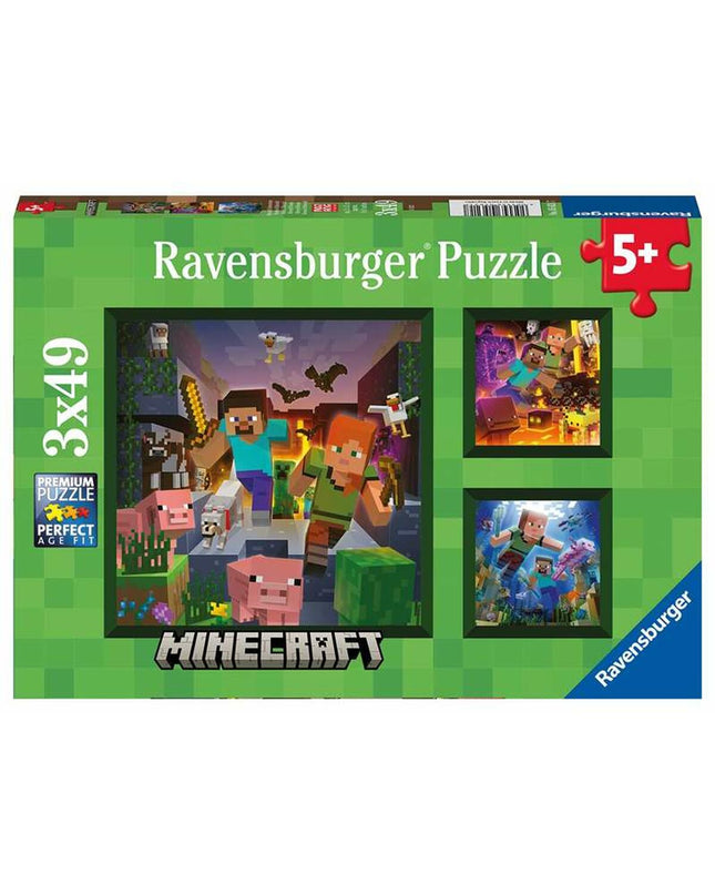 Ravensburger puzzle featuring colorful landscape image, perfect for challenging brain teasers and family fun.