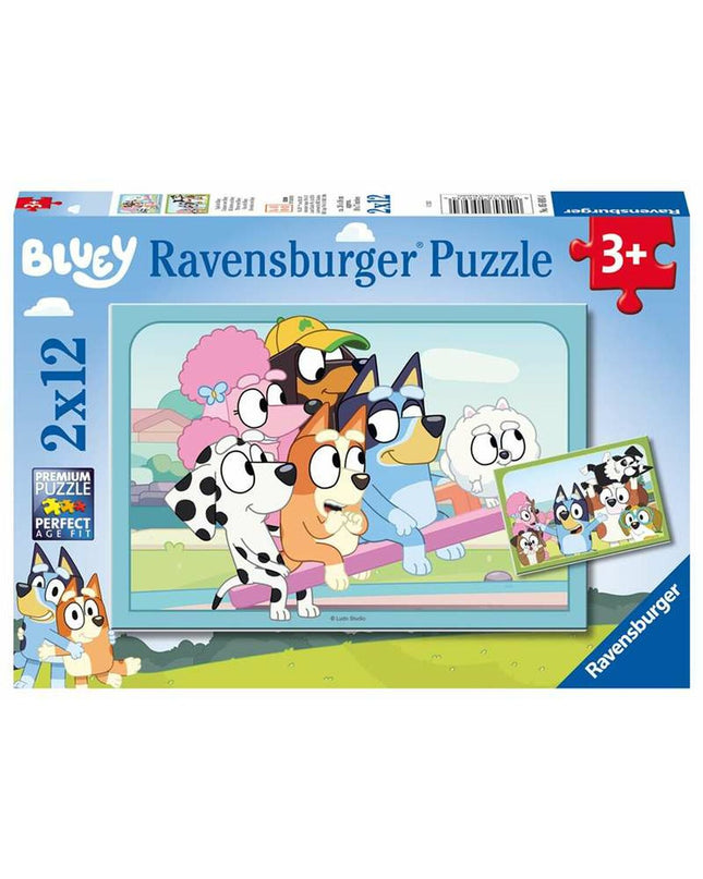 Ravensburger puzzle featuring a colorful, detailed image, perfect for brain teasers and family entertainment.
