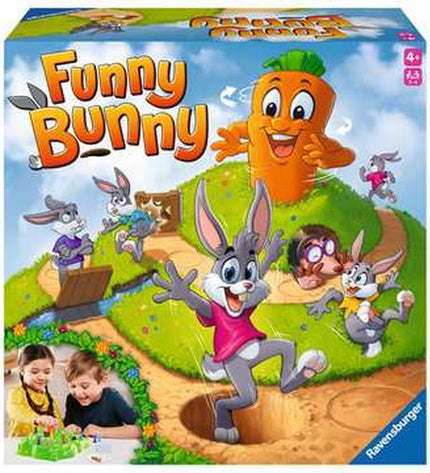Ravensburger board game with colorful puzzle pieces and game components on a wooden table, perfect for family fun.