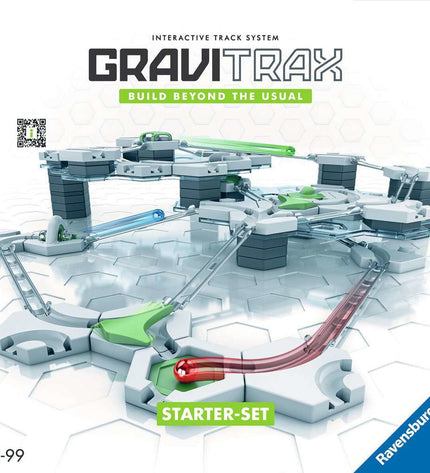 Ravensburger GraviTrax marble run toy with colorful tracks and marbles for creative STEM play and building fun.