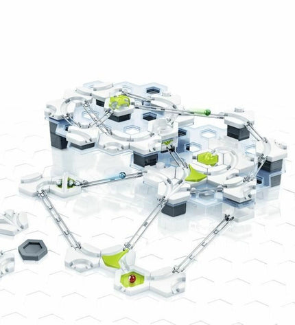 Ravensburger GraviTrax toy marble run set with colorful tracks and components for creative STEM play.