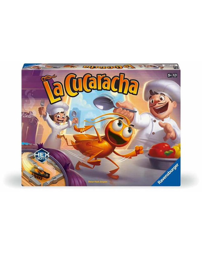 Ravensburger board game with colorful game pieces and box, suitable for family fun and tabletop entertainment.
