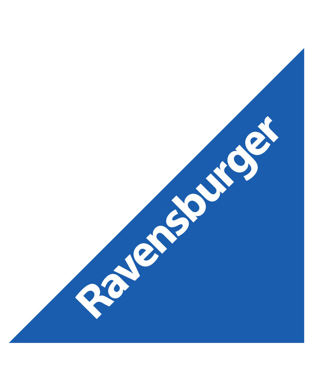 Ravensburger board game with colorful game pieces and box, ideal for family fun and entertainment.