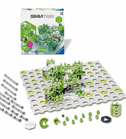 Ravensburger board game with colorful pieces and game board, perfect for family fun and game night activities.
