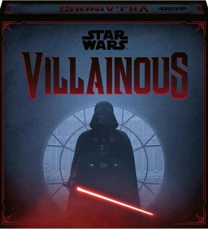Star Wars Villainous board game by Ravensburger, featuring colorful game pieces and character artwork from the Star Wars universe.