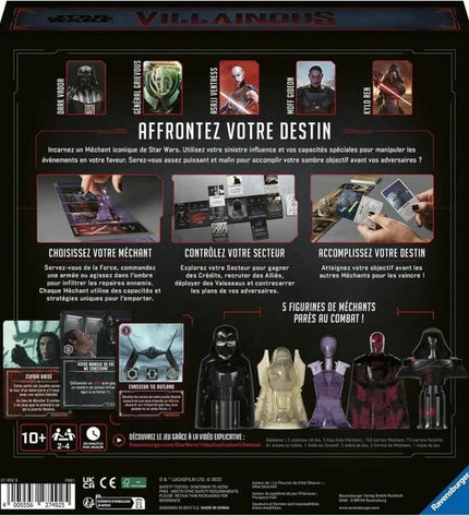 Star Wars Villainous board game by Ravensburger, featuring colorful character illustrations from the Star Wars universe.
