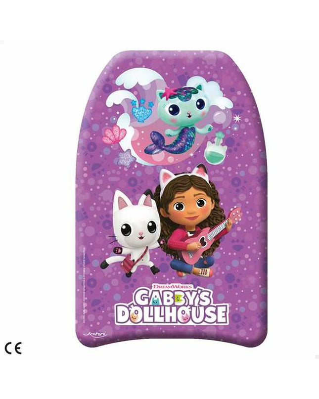 Colorbaby Gabby's Dollhouse surfboard, 43.5 x 28.5 x 4 cm, ideal for watersport activities, colorful and lightweight.