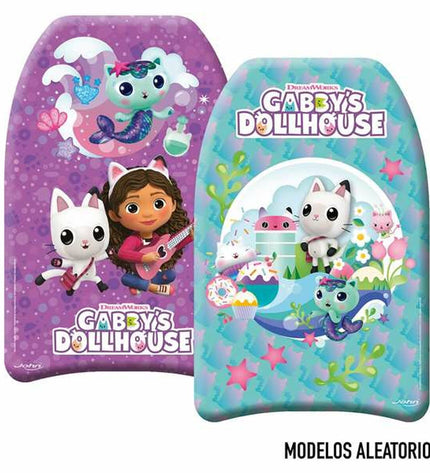 Colorbaby Gabby's Dollhouse surfboard toy, 43.5x28.5x4 cm, designed for watersport play and outdoor fun.