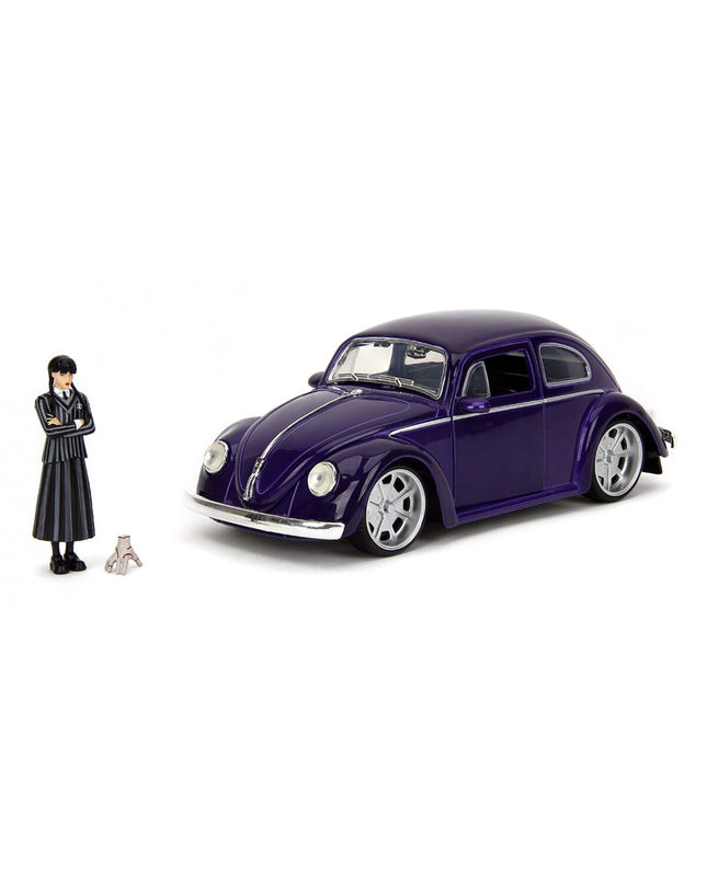 Purple Wednesday Volkswagen toy car, small plastic vehicle for children, part of the speelgoed en games voertuigen category.