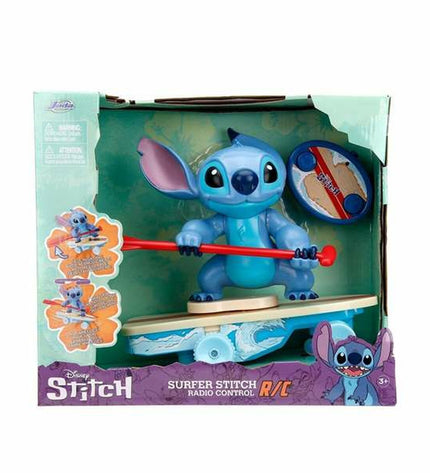 Smoby Stitch remote-controlled toy vehicle, 25cm long, in vibrant colors, designed for children’s play and entertainment.