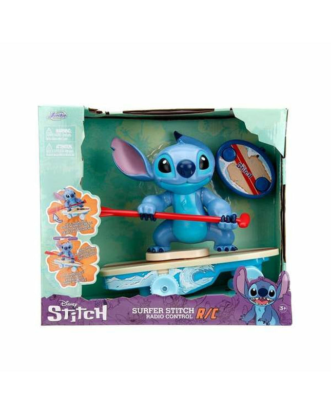 Smoby Stitch remote-controlled toy vehicle, 25cm long, in vibrant colors, designed for children’s play and entertainment.