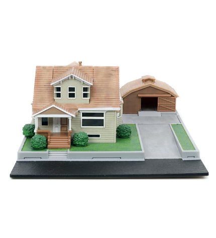 Smoby toy parking garage with colorful vehicles and action figures in a play environment, showcasing detailed playset features.