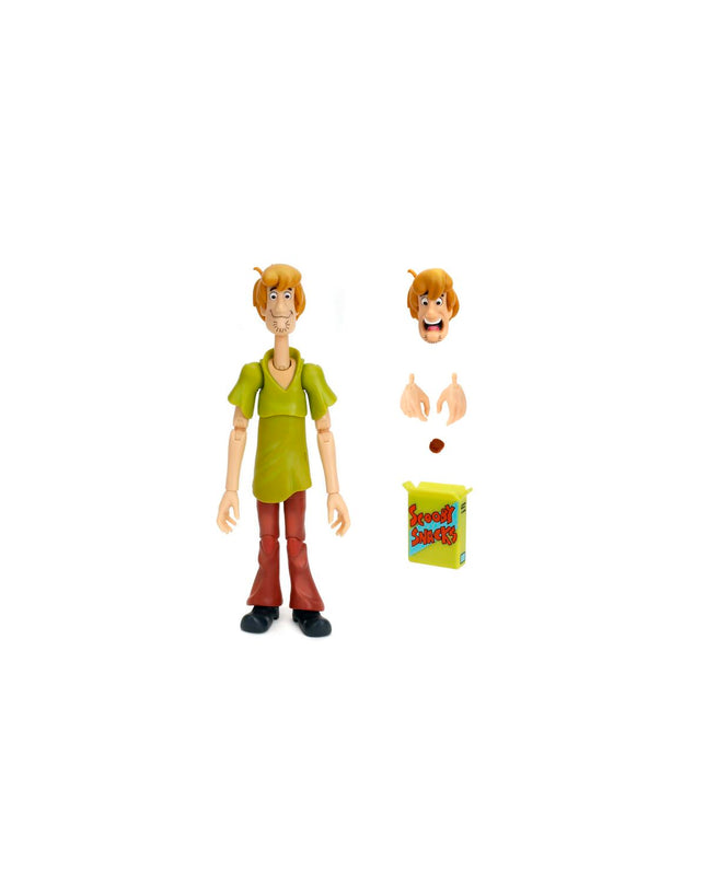 Scooby-Doo Shaggy Rogers action figure, 15 cm tall, from Scooby-Doo toys and collectibles, featuring detailed costume and facial features.
