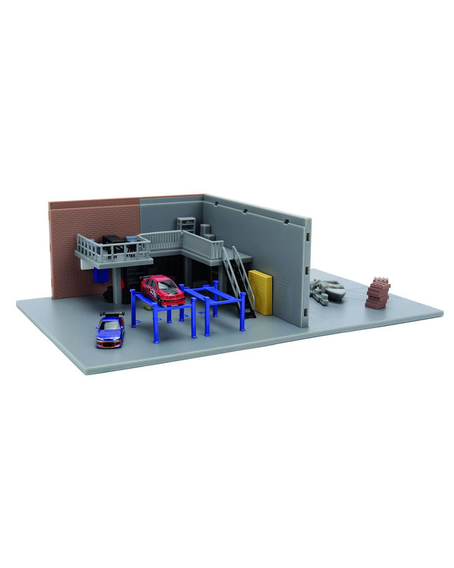Smoby parking lot toy set with colorful plastic parking spaces and miniature vehicles, designed for children's play and imagination.