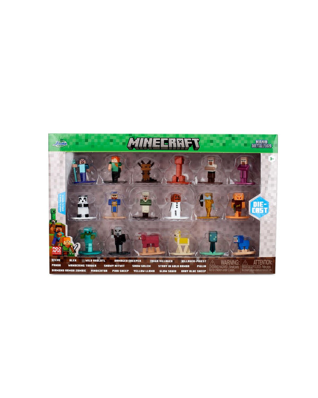 Minecraft Poppen Set featuring collectible figures and accessories from the popular Minecraft toy and action figure collection.