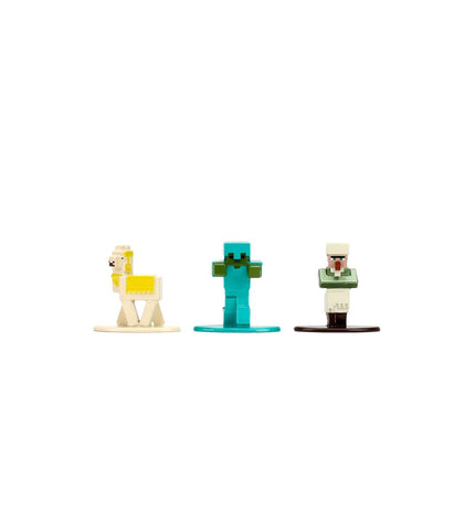 Minecraft poppen set featuring collectible action figures and toys inspired by the popular Minecraft game.
