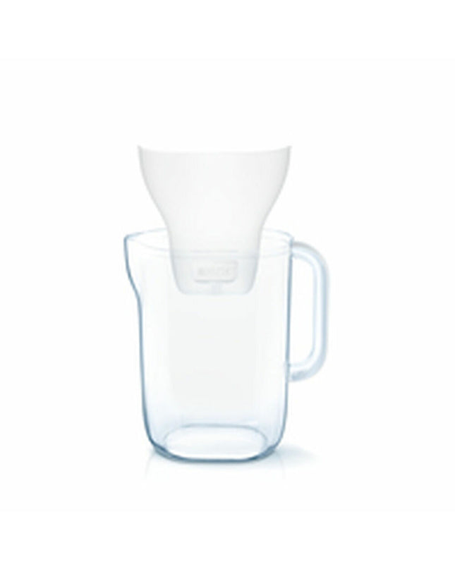 Brita Style gray water kettle with filter, 2.4L, designed for kitchen use, featuring a sleek gray design and built-in filtration system.