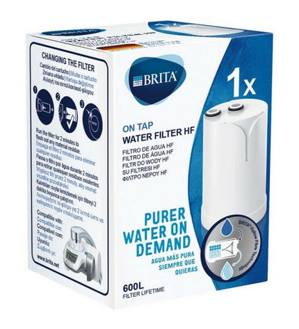 Brita EU035905160003 faucet filter for household drinking water, designed to filter up to 600 liters.