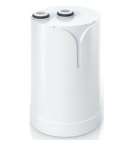 Brita EU035905160003 faucet filter for kitchen, water filtration system, shows the filter cartridge in a kitchen setting