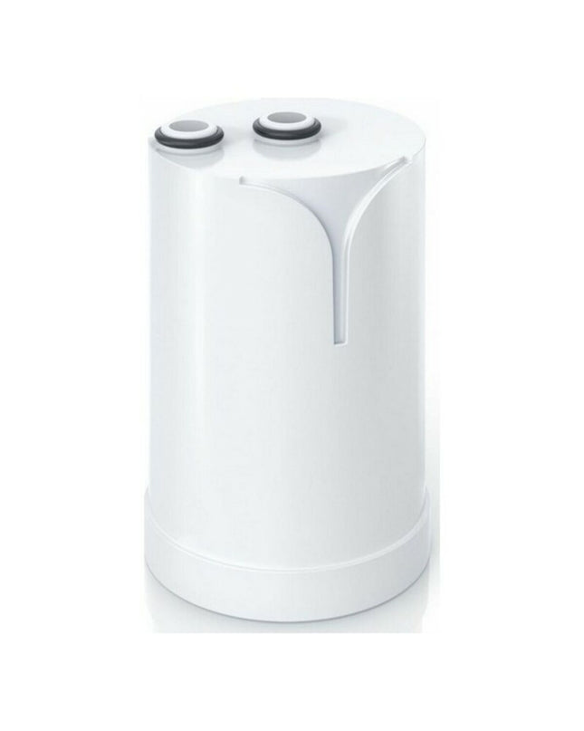 Brita EU035905160003 faucet filter for kitchen, water filtration system, shows the filter cartridge in a kitchen setting