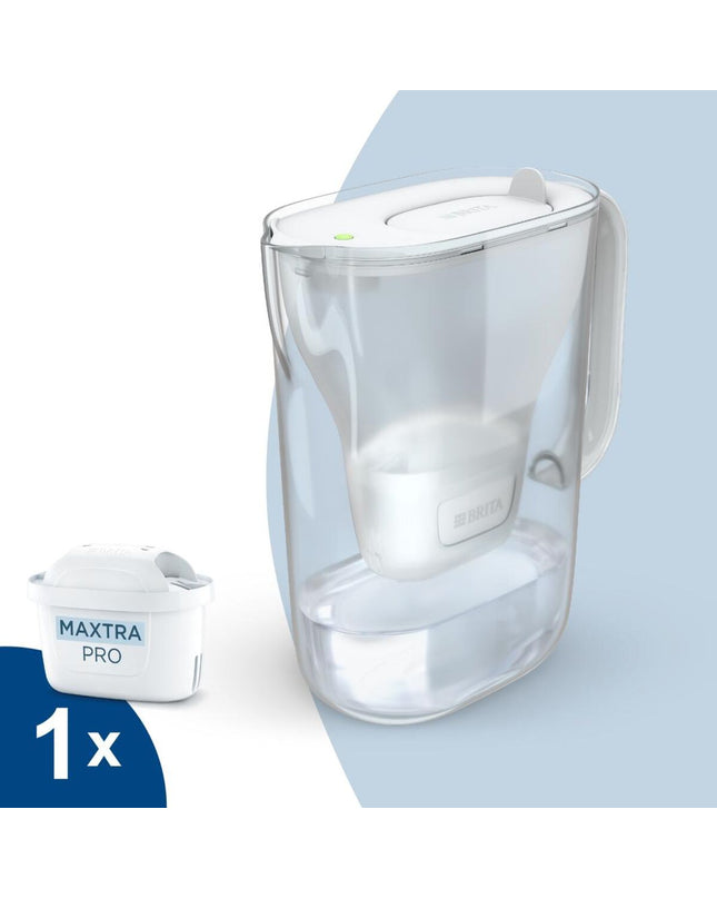 Two transparent plastic Brita water filters with 1.4L capacity, designed for household use in kitchen and drinking water filtration.