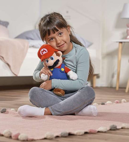 Blue Mario Bros plush toy from the Mario Bros soft toys collection, featuring a detailed, cuddly plush character.