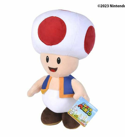Soft plush Super Mario stuffed toy, 40 cm tall, featuring iconic character from Super Mario video game series.